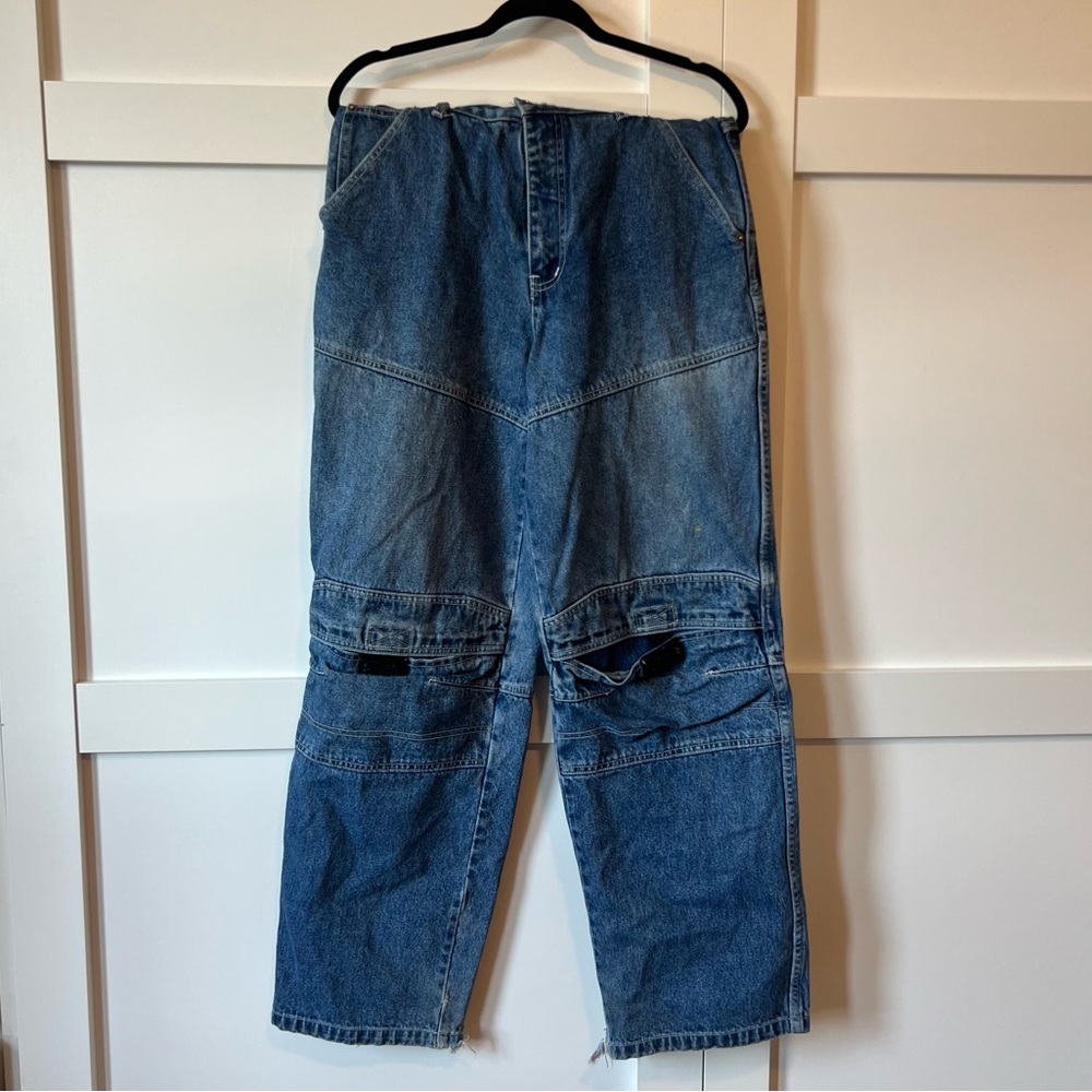 90s SKATER JEANS WITH KNEE PATCHES